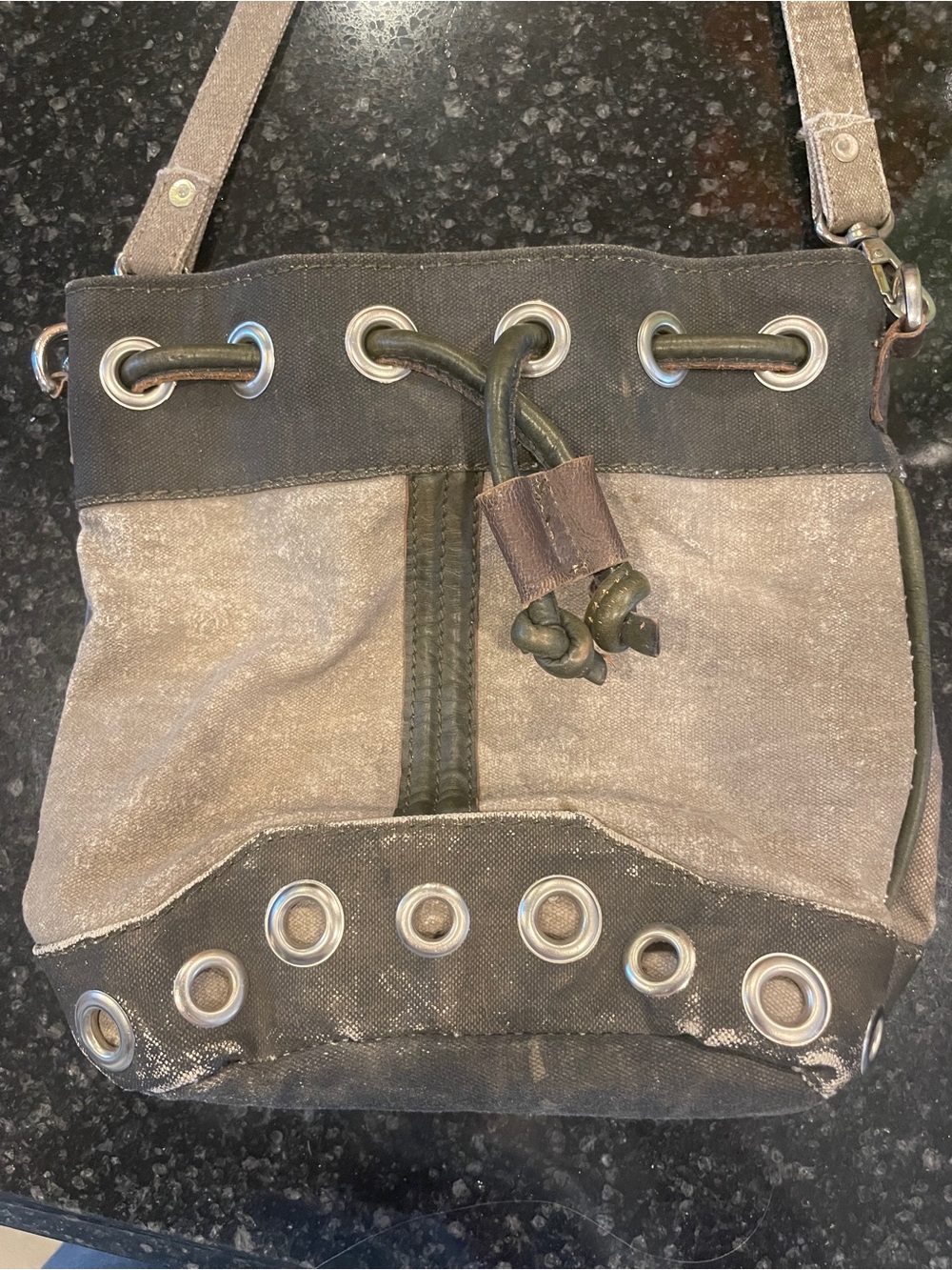 Mona B purse/ Crossbody distressed